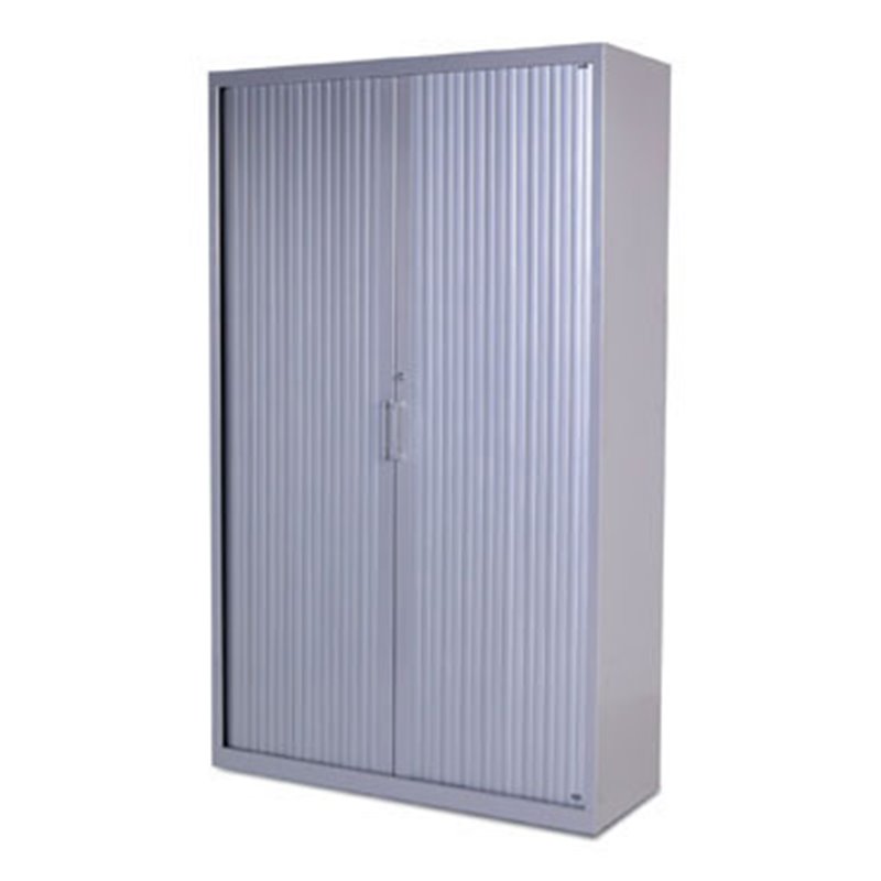 ARMARIO DE 198X80X45CM METALICO CON PUERTAS DE PERSINA CON 4 BALDA INCLUYE 4 BALDAS. COLOR GRIS. MEDIDA 80X198X45CM (LAXALXPR) R