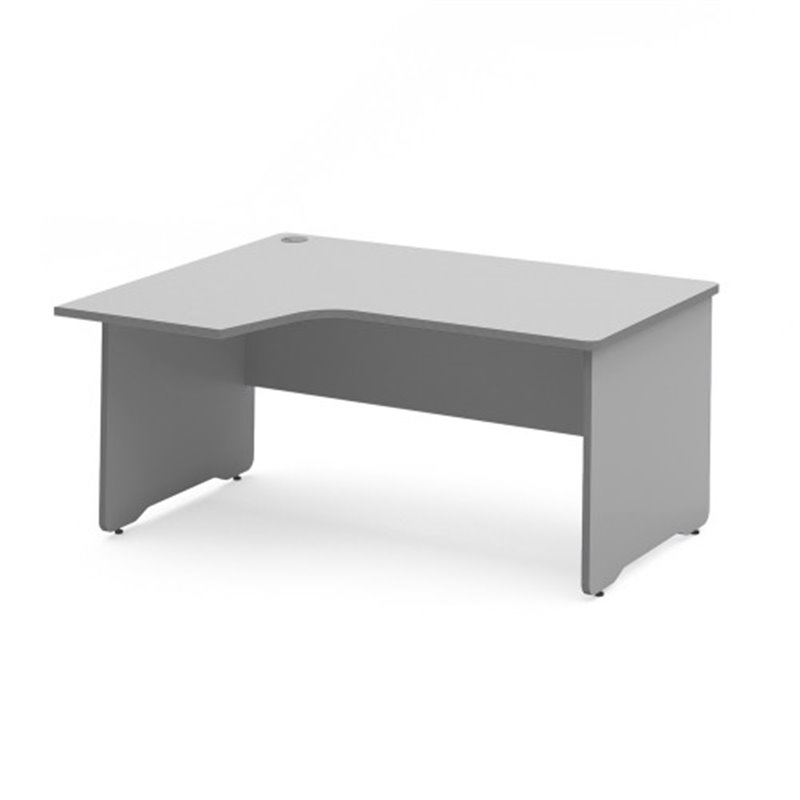 MESA DE OFICINA SERIE WORK CON FORMA DE L IZQUIERDA 180X120 GRIS / GRIS ROCADA 2054AB02