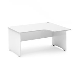 MESA DE OFICINA SERIE WORK CON FORMA DE L DERECHA 180X120 BLANCO/BLANCO ROCADA 2052AW04