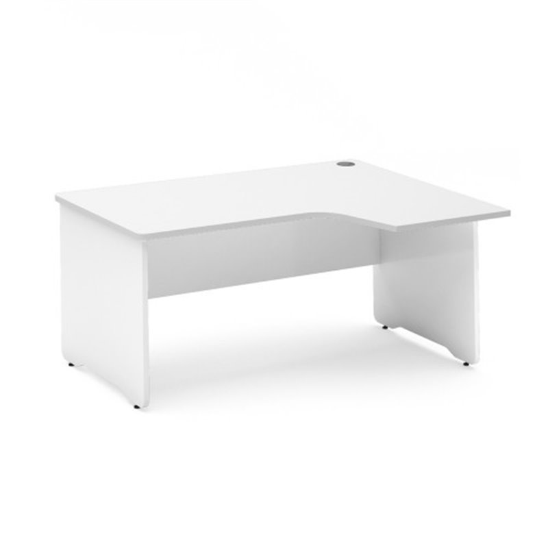 MESA DE OFICINA SERIE WORK CON FORMA DE L DERECHA 180X120 BLANCO/BLANCO ROCADA 2052AW04