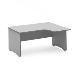 MESA DE OFICINA SERIE WORK CON FORMA DE L DERECHA 180X120 GRIS / GRIS ROCADA 2052AB02