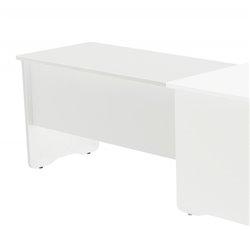 MESA DE OFICINA SERIE WORK CON FORMA DE L DERECHA 160X120 BLANCO/BLANCO ROCADA 2051AW04