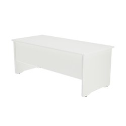 MESA DE OFICINA SERIE WORK 200X80 BLANCO / BLANCO ROCADA 2004AW04