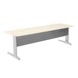 FALDÓN METÁLICO GRIS PARA MESA DE OFICINA SERIE METAL MEDIDA 200 CM. ROCADA 2938