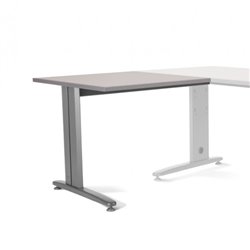 ALA PARA MESA DE OFICINA SERIE METAL 100X60 GRIS / GRIS ROCADA 2102AC02