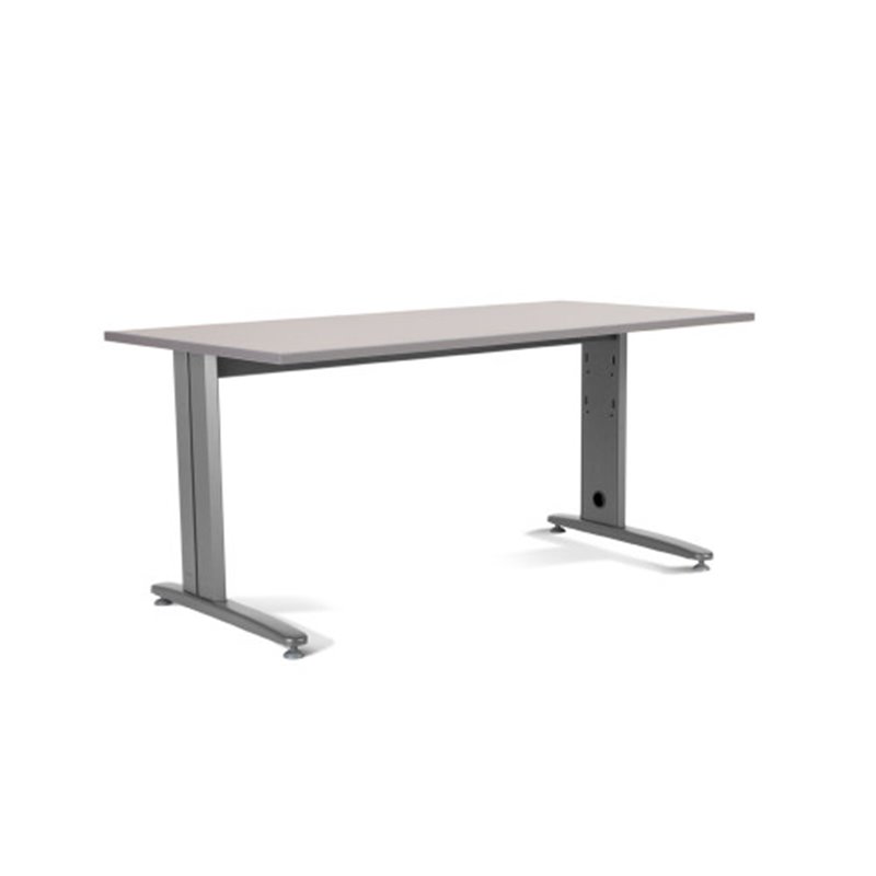 MESA DE OFICINA SERIE METAL 180X80 GRIS / GRIS ROCADA 2003AC02