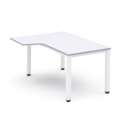 MESA DE OFICINA SERIE EXECUTIVE FORMA L IZQUIERDA 180X120 BLANCO/BLANCO ROCADA 2054AM04