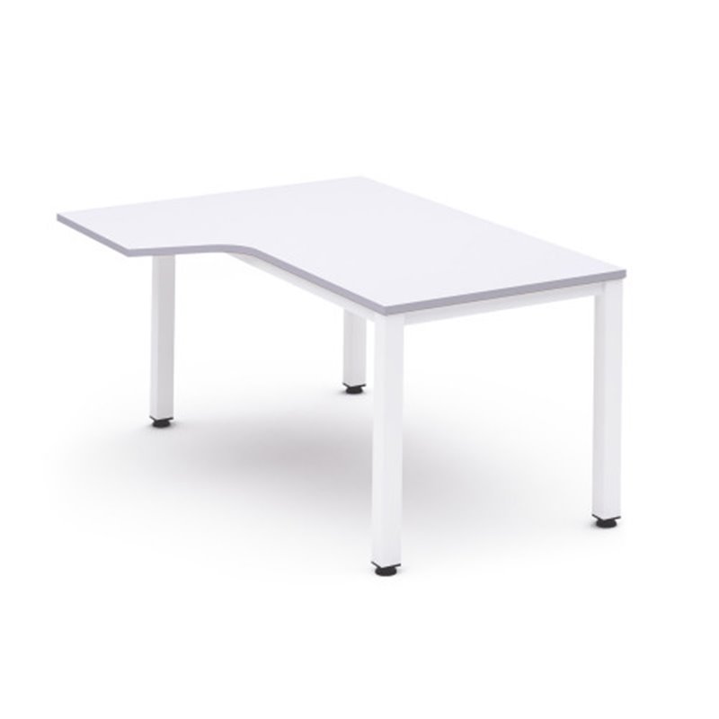 MESA DE OFICINA SERIE EXECUTIVE FORMA L IZQUIERDA 180X120 BLANCO/BLANCO ROCADA 2054AM04