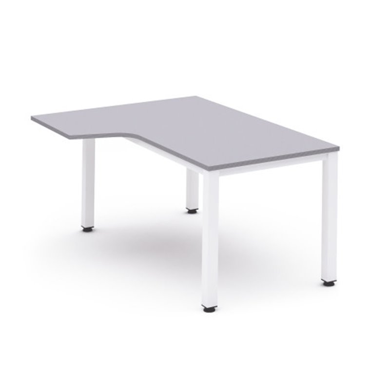 MESA DE OFICINA SERIE EXECUTIVE FORMA L IZQUIERDA 180X120 BLANCO/GRIS ROCADA 2054AM02