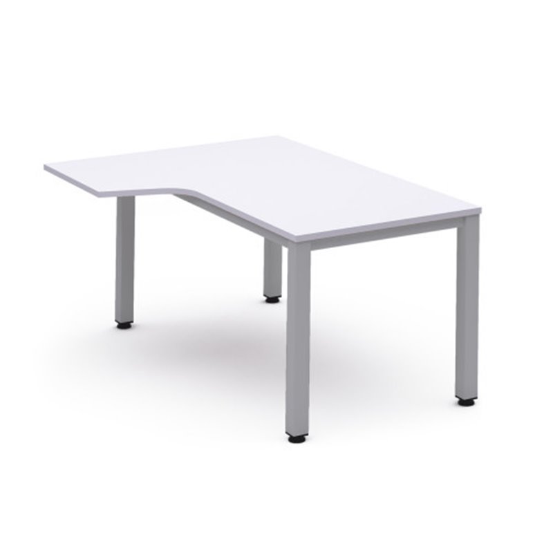 MESA DE OFICINA SERIE EXECUTIVE FORMA L IZQUIERDA 180X120 GRIS / BLANCO ROCADA 2054AD04