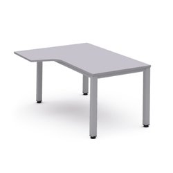 MESA DE OFICINA SERIE EXECUTIVE FORMA L IZQUIERDA 180X120 GRIS / GRIS ROCADA 2054AD02