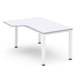 MESA DE OFICINA SERIE EXECUTIVE FORMA L IZQUIERDA 160X120 BLANCO/BLANCO ROCADA 2053AM04