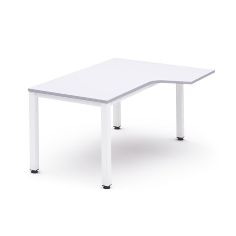 MESA DE OFICINA SERIE EXECUTIVE FORMA L DERECHA 180X120 BLANCO/BLANCO ROCADA 2052AM04