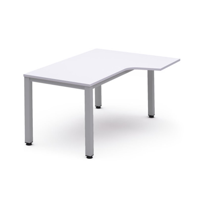 MESA DE OFICINA SERIE EXECUTIVE FORMA L DERECHA 180X120 GRIS / BLANCO ROCADA 2052AD04