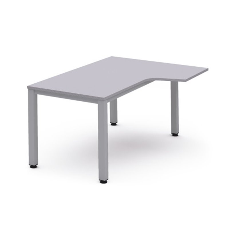 MESA DE OFICINA SERIE EXECUTIVE FORMA L DERECHA 180X120 GRIS / GRIS ROCADA 2052AD02