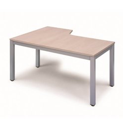 MESA DE OFICINA SERIE EXECUTIVE FORMA L DERECHA 180X120 GRIS / HAYA ROCADA 2052AD01