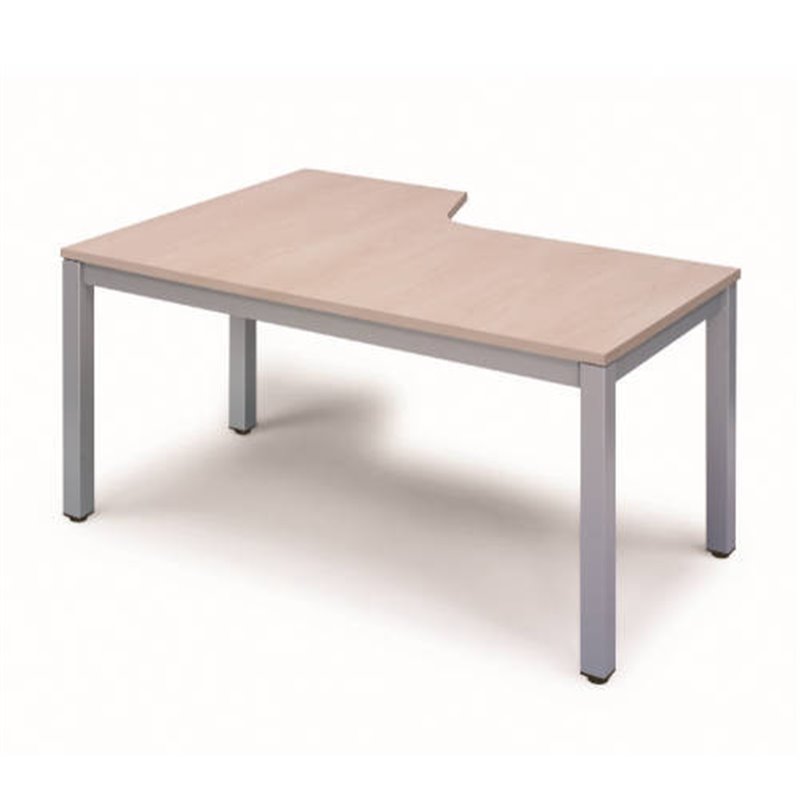 MESA DE OFICINA SERIE EXECUTIVE FORMA L DERECHA 180X120 GRIS / HAYA ROCADA 2052AD01