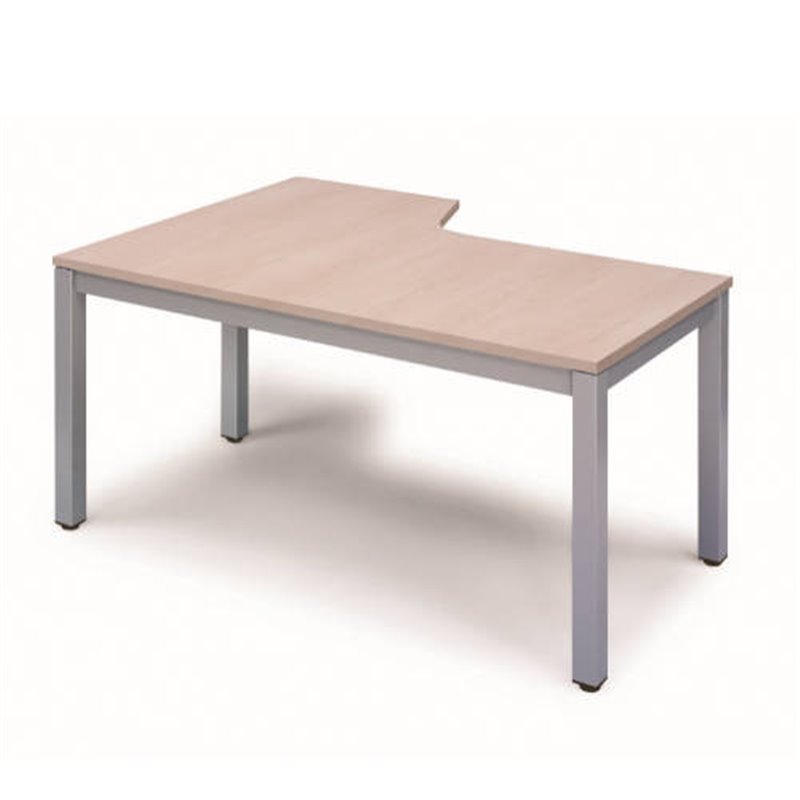 MESA DE OFICINA SERIE EXECUTIVE FORMA L DERECHA 160X120 GRIS / HAYA ROCADA 2051AD01