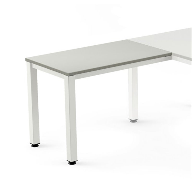 ALA PARA MESA SERIE EXECUTIVE 100X60 BLANCO/ GRIS ROCADA 2107AM02