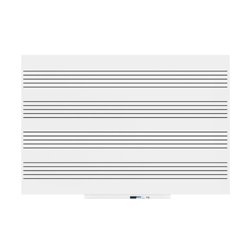 PIZARRA SKINMUSIC 100X150CM LACADA BLANCO PENTAGRAMA HORIZONTAL ROCADA 6421RMH