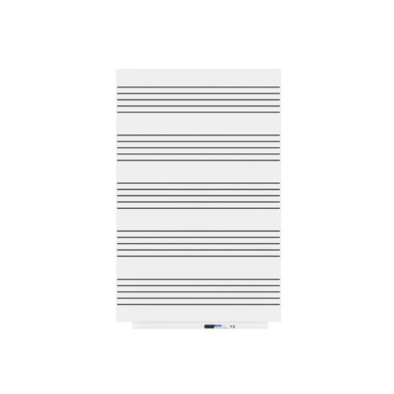 PIZARRA SKINMUSIC 75X115CM LACADA BLANCO CON PENTAGRAMA ROCADA 6420RM