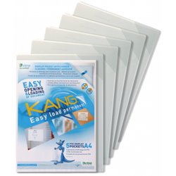 PACK DE 5 FUNDA ADHESIVA PERMANENTE KANG EASY LOAD A4 TARIFOLD 194680