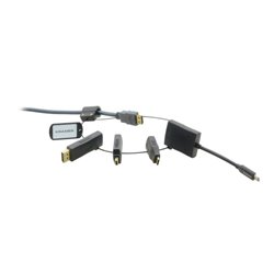 Kramer Electronics AD-RING-5 cambiador de género para cable Negro