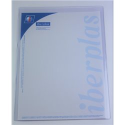 CAJA 50 FUNDAS FORMATO FOLIO "U" PORTADOCUMENTOS  PVC CRISTAL 150 MICRAS IBERPLAS 84Q50