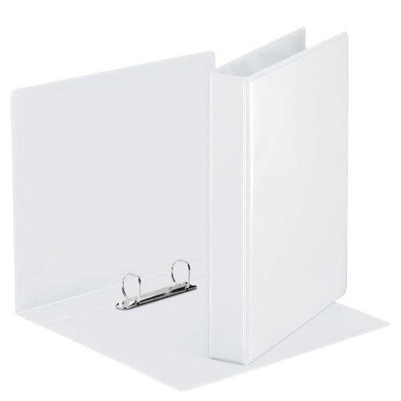 CARPETA PERSONALIZABLE PVC 2 BOLSILLOS ANILLAS 2-16 MM. FORMATO A4 COLOR BLANCO ESSELTE 49720