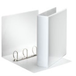 CARPETA PERSONALIZABLE PVC 2 BOLSILLOS ANILLAS 2-25 MM. FORMATO A4 COLOR BLANCO ESSELTE 49737