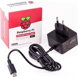 RASPBERRY FUENTE DE ALIMENTACION USB-C 5.1V 3A - NEGRO - PARA RASPBERRY PI 4 (1873425)