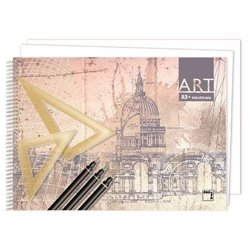 CUADERNO BLOCKS  DIBUJO ART 140 GRS. A3+ (460 X 325MM.) 20 HOJAS LISO SIN RECUADRO PACSA 18843