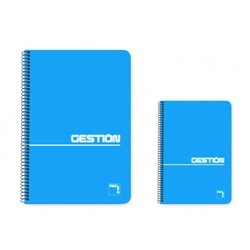 CUADERNO ESPIRAL SERIE GESTION TAPA BLANDA 60 GRS. 4º (155X215MM.) 80 HOJAS LISO PACSA 16382