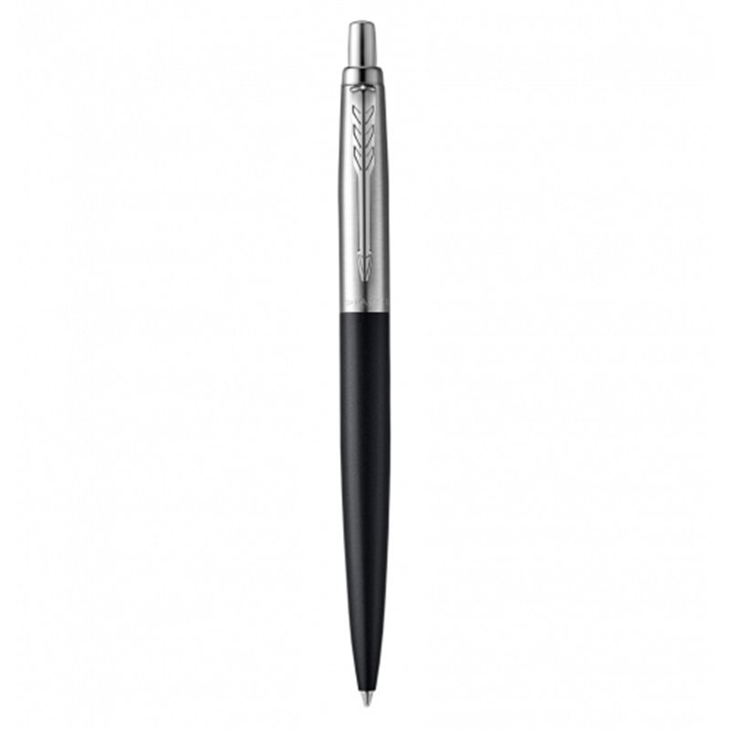 BOLÍGRAFO JOTTER XL RICHMOND NEGRO MATE RIBETE DE COLOR CROMO PLUMÍN MEDIO TINTA AZUL PARKER 2068358