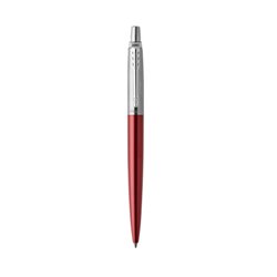 BOLÍGRAFO RETRÁCTIL JOTTER KENSINGTON ROJO CON RIBETE CROMADO PUNTO MEDIO TINTA AZUL PARKER 1953187