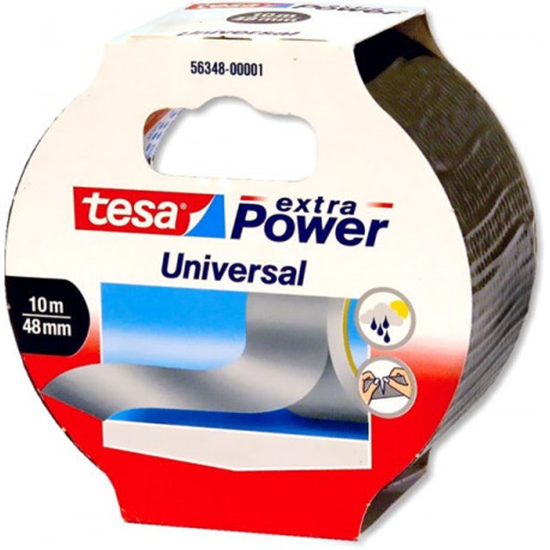 CINTA AMERICANA EXTRA POWER UNIVERSAL 50MM.X10M. COLOR PLATA TESA 56348-00000-06