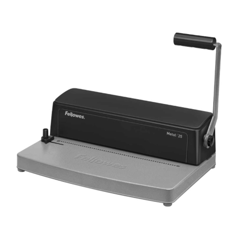 Fellowes Metal 25 Click binding machine 450 hojas Negro, Gris