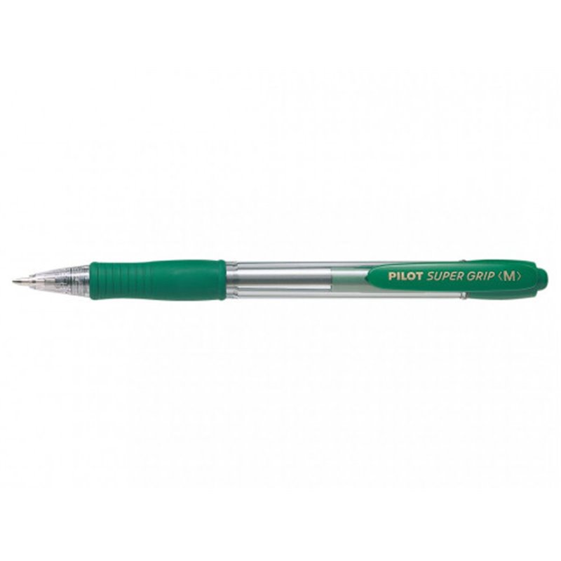 BOLIGRAFO RETRACTIL SUPERGRIP 1.0MM VERDE PILOT BPGP-10R-M-G