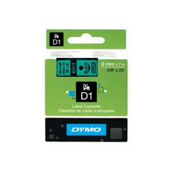 CINTA ROTULADORA D1 9MMX7M NEGRO/VERDE DYMO S0720740