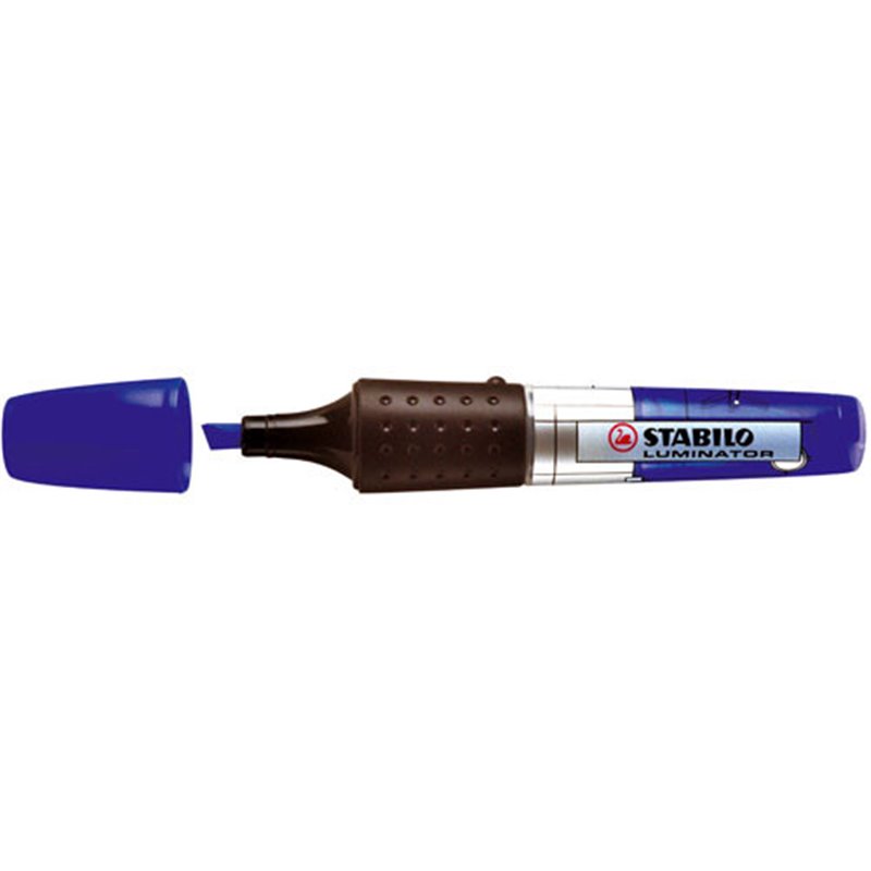 MARCADOR FLUORESCENTE LUMINATOR TRAZO 2/5MM. AZUL STABILO 71/41