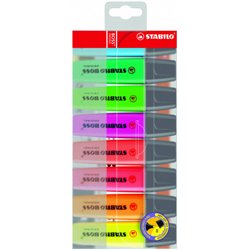 ESTUCHE 8 MARCADORES FLUORESCENTES BOSS TRAZO 2/5MM. SURTIDOS STABILO 70/8