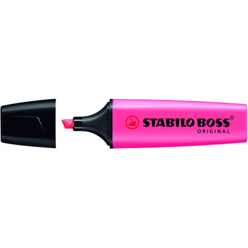 MARCADOR FLUORESCENTE BOSS ORIGINAL TRAZO 2/5MM. ROSA STABILO 70/56