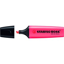 MARCADOR FLUORESCENTE BOSS ORIGINAL TRAZO 2/5MM. ROJO STABILO 70/40