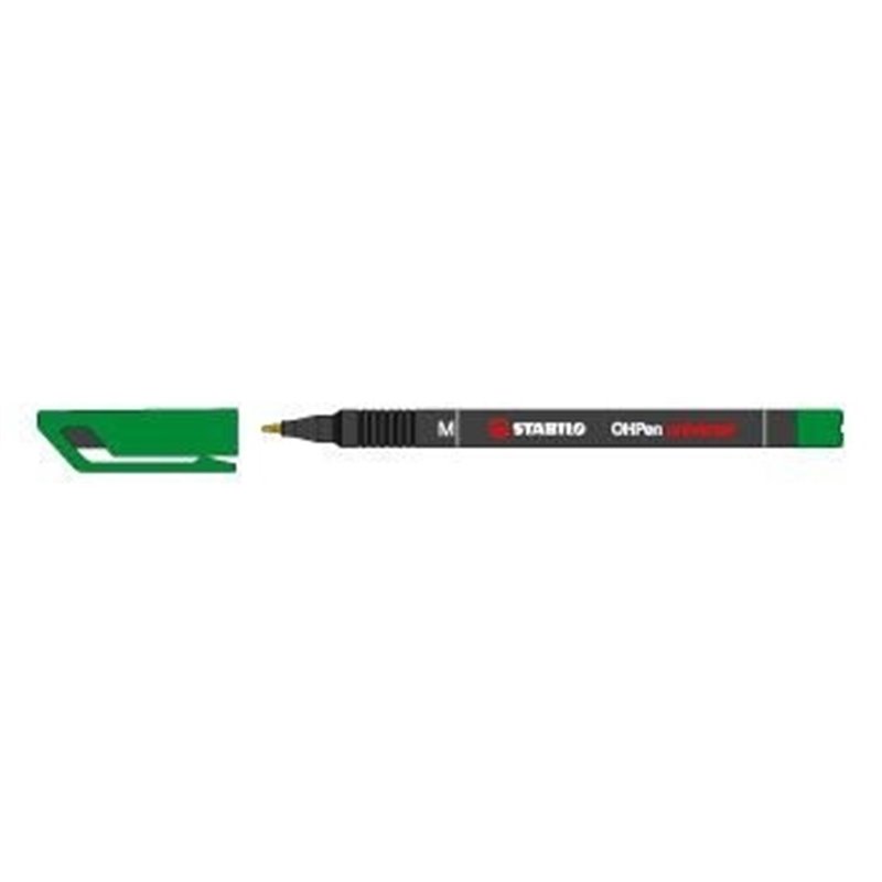 MARCADOR PERMANENTE PUNTA MEDIA OHPEN UNIVERSAL 1MM. VERDE STABILO 843/36