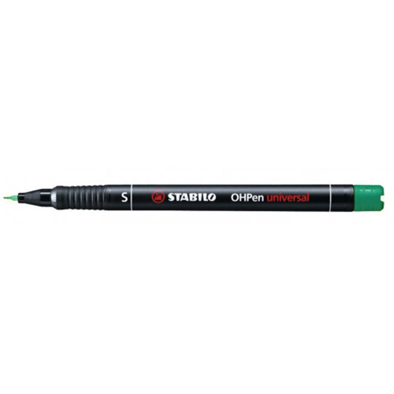 MARCADOR PERMANENTE PUNTA SUPERFINA OHPEN UNIVERSAL 0,4MM VERDE STABILO 841/36