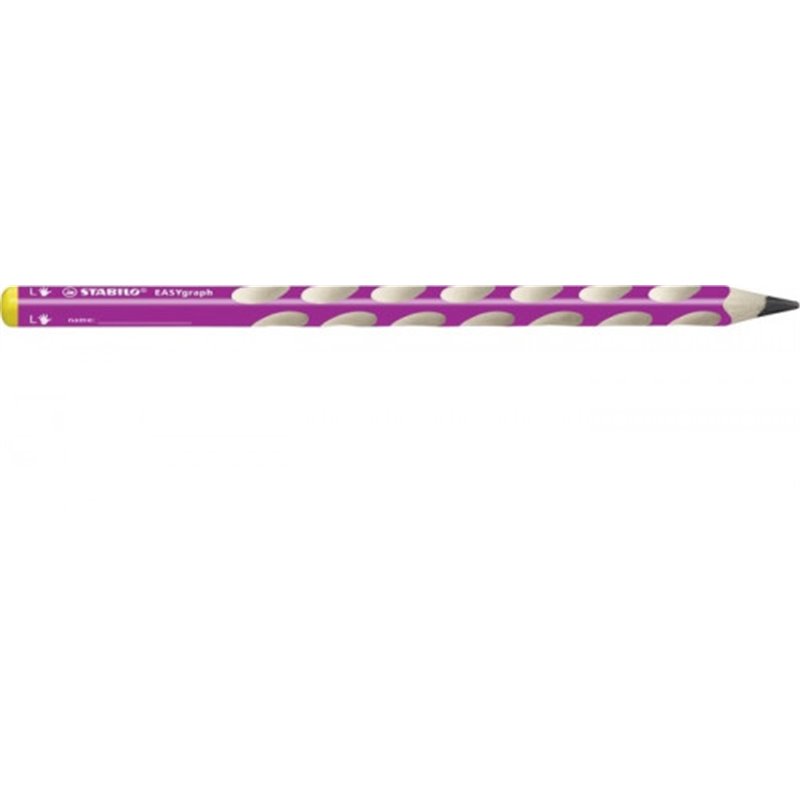 LAPIZ ERGONOMICO EASYGRAPH PARA ZURDOS HB 3,15MM. ROSA STABILO 321/01-HB-6