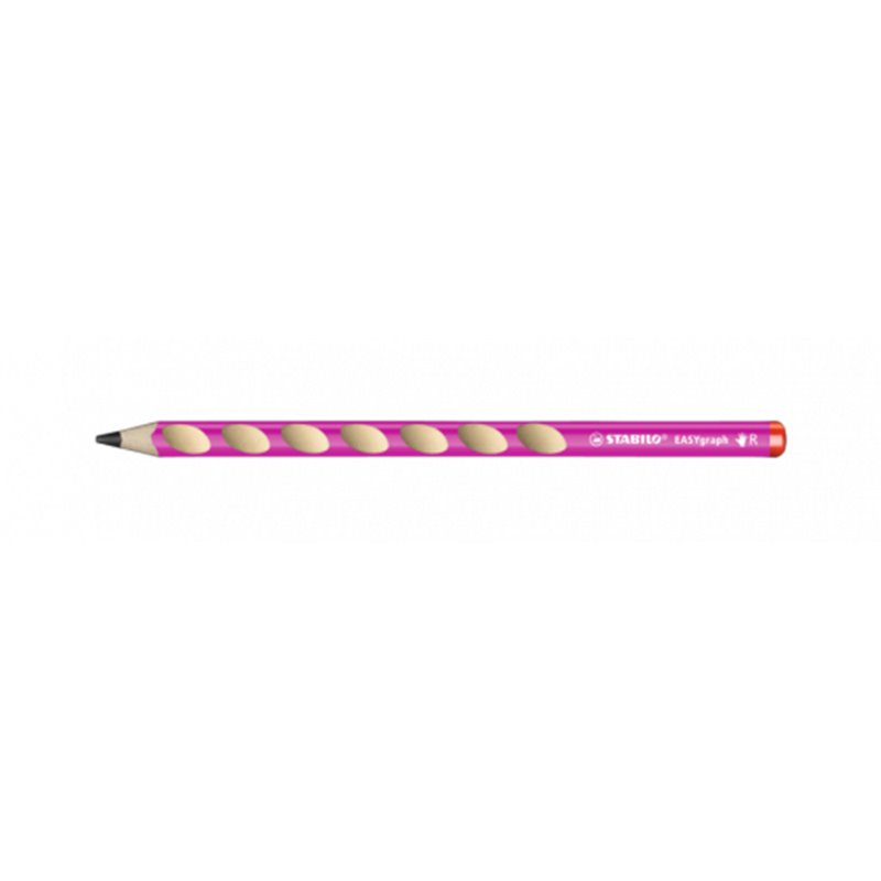 LAPIZ ERGONOMICO EASYGRAPH PARA DIESTROS HB 3,15MM. ROSA STABILO 322/01-HB