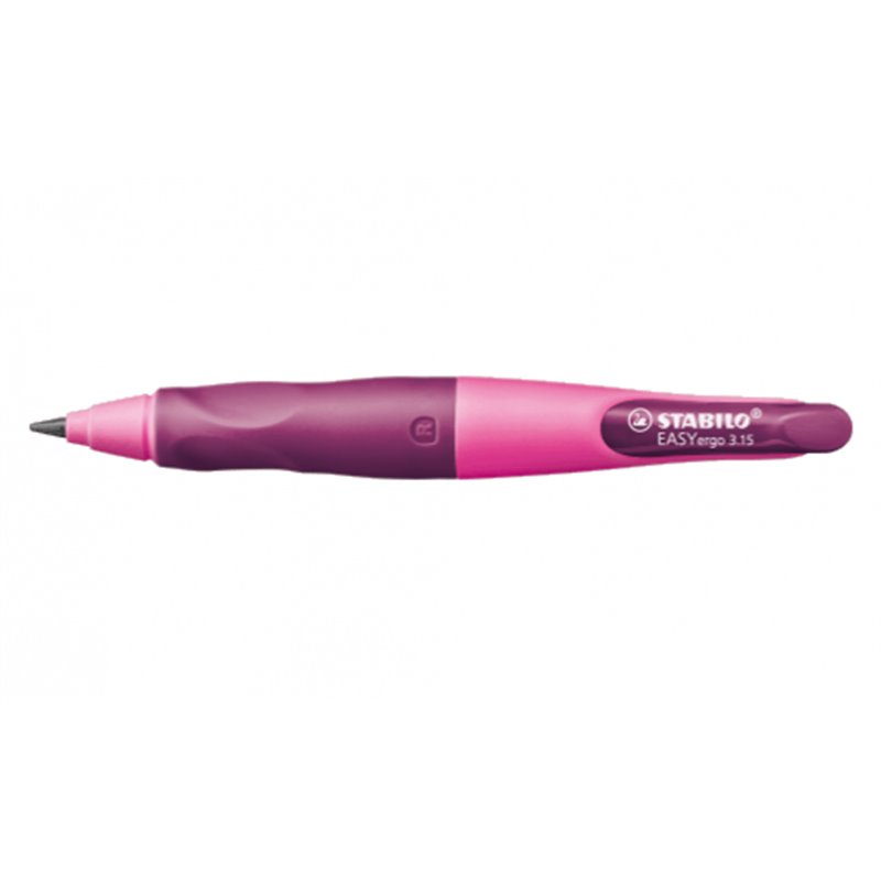 PORTAMINAS EASYERGO MINAS EXTRA GRUESAS 3,15MM. PARA DIESTROS ROSA STABILO B-46870-5