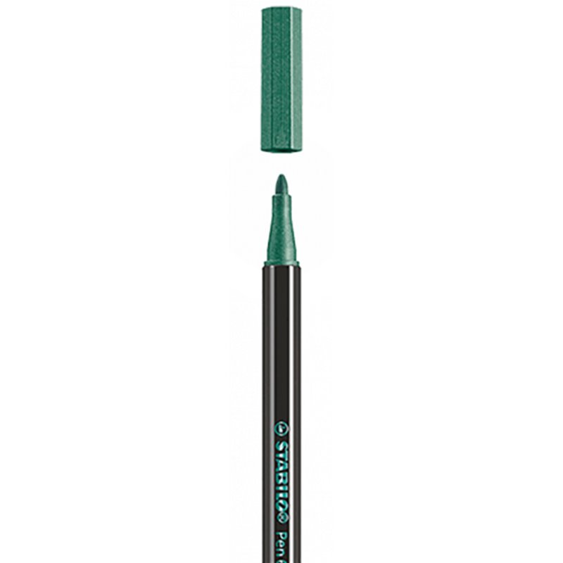 ROTULADOR ACUARELABLE METAL PUNTA MEDIA 1,4MM. PEN 68 VERDE STABILO 68/836