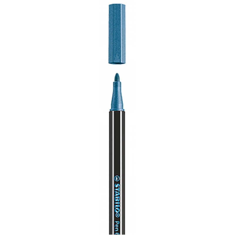 ROTULADOR ACUARELABLE METAL PUNTA MEDIA 1,4MM. PEN 68 AZUL STABILO 68/841